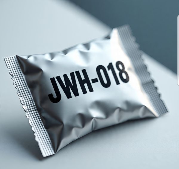 Sealed packet of high-purity JWH-018 research chemical – Buy JWH-018 Canada from ChemLabs Canada with discreet, lab-grade quality shipping