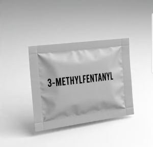 Buy Pure 3-Methylfentanyl Canada – ≥99.9% forensic-grade 3-Methylfentanyl citrate powder in sealed ChemLabs Canada vial, UPLC-MS/NMR certificate visible, NOC-required analytical reference for Canadian toxicology & forensic laboratories.