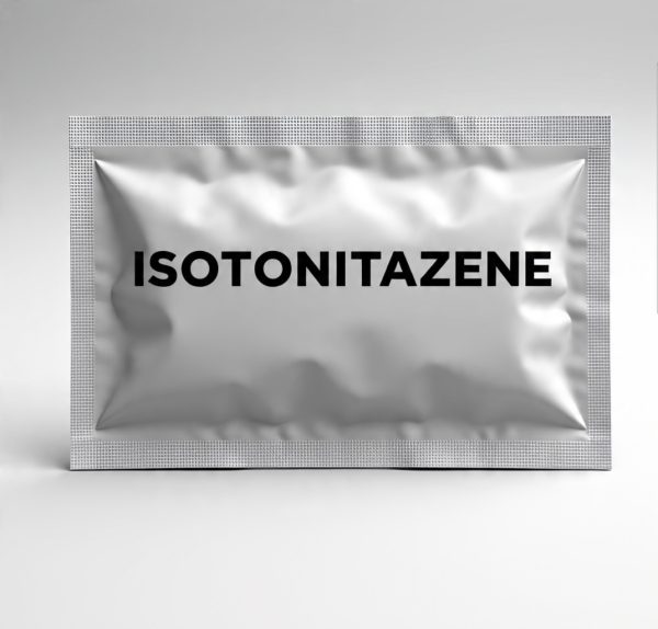 Buy Pure Isotonitazene Canada – ≥99.9% forensic-grade Isotonitazene HCl powder in sealed ChemLabs Canada vial, UPLC-MS/NMR certificate visible, NOC-required analytical reference for Canadian toxicology & forensic laboratories.