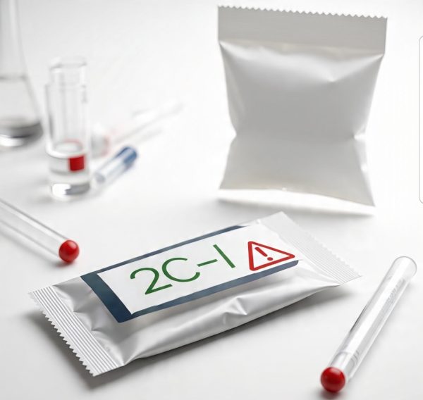 Buy Pure 2C-I Canada – 99.9% high-purity 2C-I HCl crystal in sealed ChemLabs Canada vial, GC-MS/NMR certificate visible, NOC-compliant lab-tested research chemical for Canadian forensic buyers.