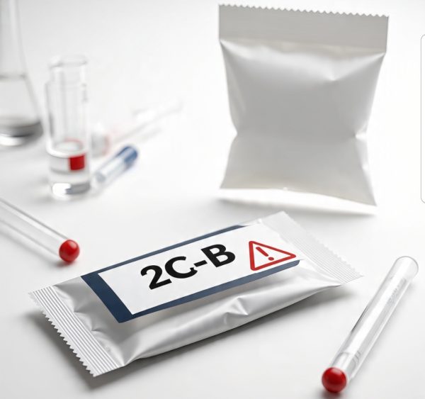 Buy Pure 2C-B Canada – 99.9% high-purity 2C-B HCl crystal in sealed ChemLabs Canada vial, GC-MS/NMR certificate visible, NOC-compliant lab-tested research chemical for Canadian forensic buyers.