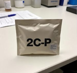 Buy Pure 2C-P Canada – 99.9% high-purity 2C-P HCl crystal in sealed ChemLabs Canada vial, GC-MS/NMR certificate visible, NOC-compliant lab-tested research chemical for Canadian forensic buyers.