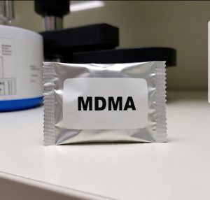 Buy Pure MDMA Canada – 99.9% high-purity MDMA HCl crystal in sealed ChemLabs Canada vial, GC-MS/NMR certificate visible, SAP-compliant lab-tested research chemical for Canadian clinical and forensic buyers.