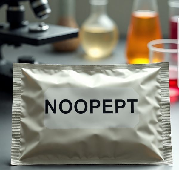 Buy Pure Noopept Canada – 99.9% high-purity Noopept powder in sealed ChemLabs Canada vial, LC-MS/NMR certificate visible, lab-tested research chemical for Canadian buyers.