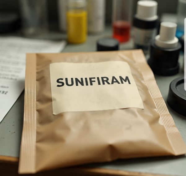 Buy Pure Sunifiram Canada – 99.9% high-purity sunifiram powder in sealed ChemLabs Canada vial, LC-MS/NMR certificate visible, lab-tested research chemical for Canadian buyers.